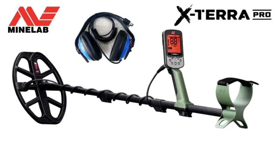 Minelab X-Terra Pro fémkereső + vízálló fejhallgató