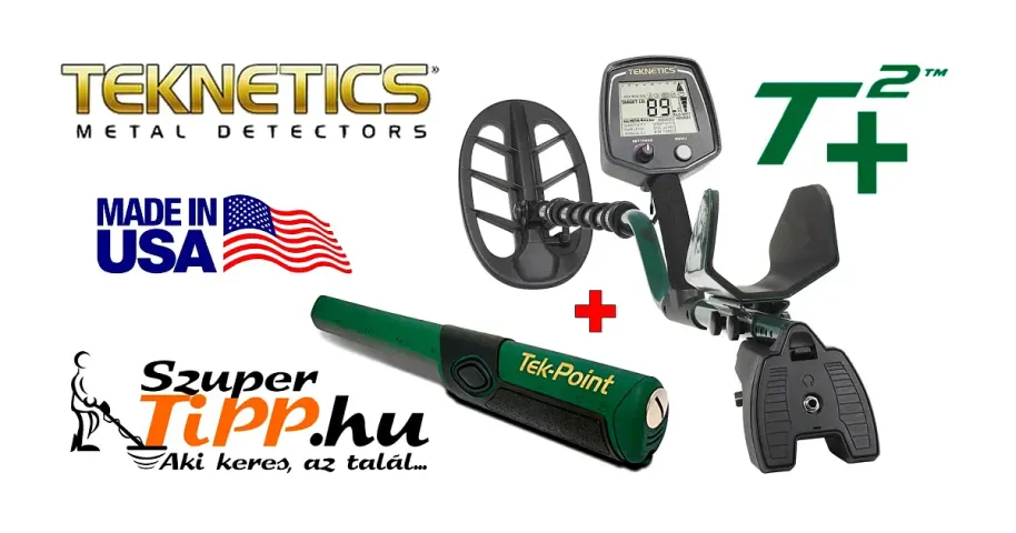 Teknetics T2+ fémkereső Teknetics Tek-Point Pointerrel